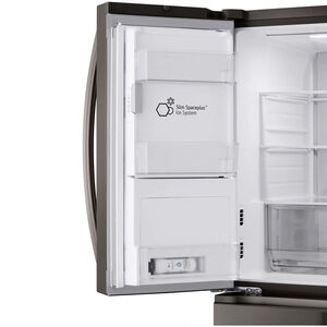 LG 36 in. 28.6 cu. ft. Smart 4-Door French Door Refrigerator with Ice & Water Dispenser - PrintProof Black Stainless Steel, PrintProof Black Stainless Steel, hires