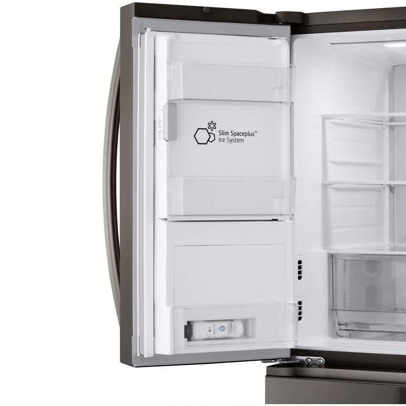 LG 36 in. 28.6 cu. ft. Smart 4-Door French Door Refrigerator with Ice & Water Dispenser - PrintProof Black Stainless Steel, PrintProof Black Stainless Steel, hires