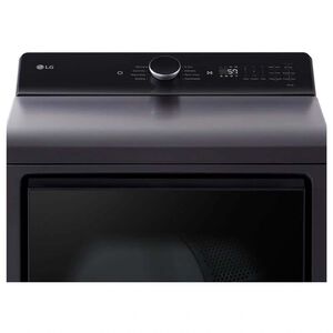 LG 27 in. 7.3 cu. ft. Smart Gas Dryer with EasyLoad Door & AI Sensor Dry - Matte Black, , hires