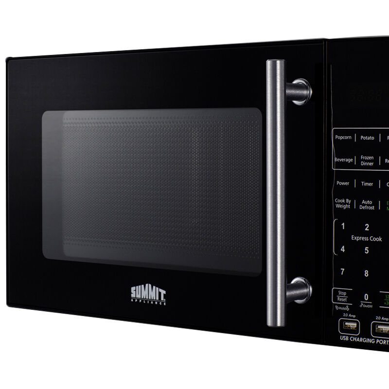 Summit 18 in. 0.7 cu. ft. 700W Countertop Microwave - Black, , hires