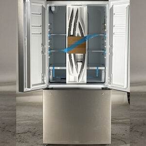 Frigidaire 32 in. 17.6 cu. ft. Counter Depth French Door Refrigerator with Ice Maker - Brushed Steel (Open Box Good Condition), , hires