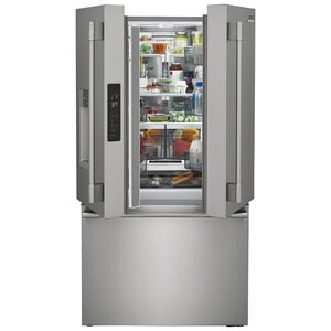 Frigidaire Professional 36 in. 22.6 cu. ft. Counter Depth French Door Refrigerator with Ice & Water Dispenser - Stainless Steel, , hires