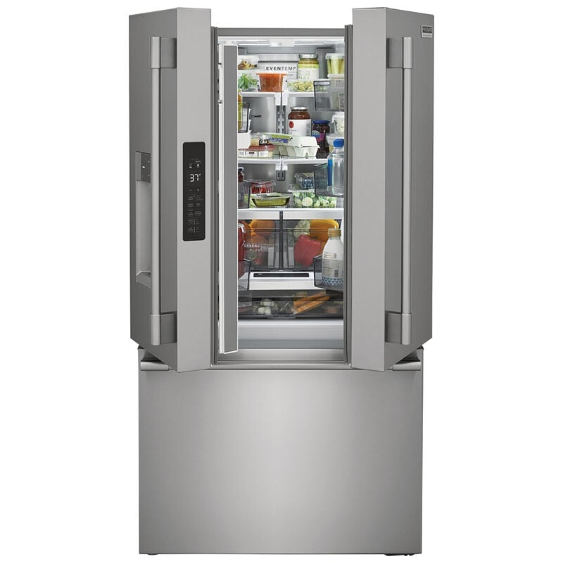 Frigidaire Professional 36 in. 22.6 cu. ft. Counter Depth French Door Refrigerator with Ice & Water Dispenser - Stainless Steel, , hires