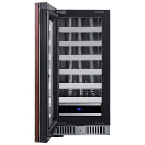 Summit 15 in. Undercounter Wine Cooler with Metal Racks, Single Temperature Zone & 18 Bottle Capacity - Custom Panel Ready, , hires