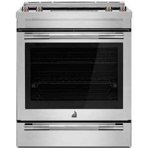 JennAir 30 in. 6.8 cu. ft. Air Fry True European Convection Slide-In Electric Range with Radiant Burners - Stainless Steel, , hires