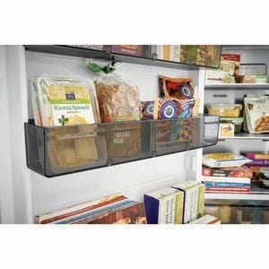 Frigidaire Professional Series 33 in. 18.8 cu. ft. Double-Drawers Upright Freezer with Ice-Maker & Adjustable Shelves - Stainless Steel, , hires