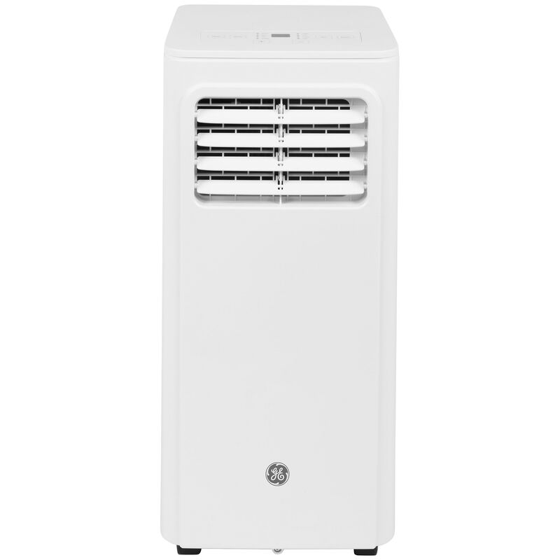 GE 8,000 BTU (5,300 BTU DOE) 115V Portable Air Conditioner with 2 Fan Speeds, Sleep Mode & Remote Control - White, , hires