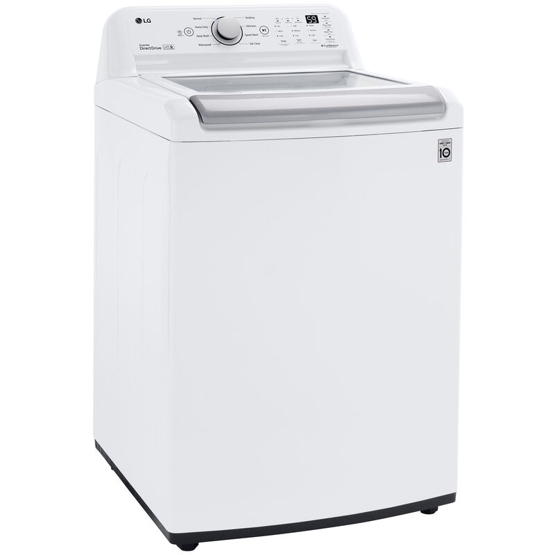 LG 27 in. 5.0 cu. ft. Top Load Washer with TurboDrum Technology - White