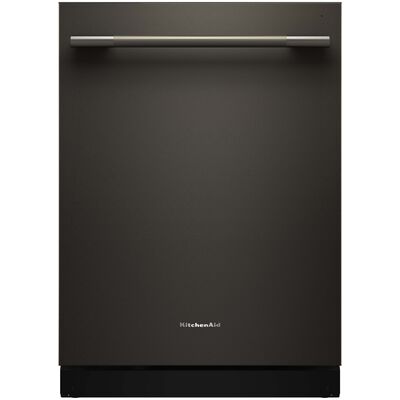 KitchenAid 24 in. Top Control Dishwasher with 44 dBA Sound Level, 3rd-Rack & ProDry System - Black Ore | KDTS424SBE