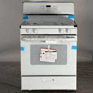 Hotpoint 30 in. 4.8 cu. ft. Gas Range with 4 Sealed Burners - White (Open Box Good Condition), , hires