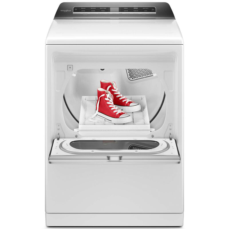 Whirlpool 27 in. 7.4 cu. ft. Smart Gas Dryer with Advanced Moisture Sensing, Sanitize & Steam Cycle - White, White, hires