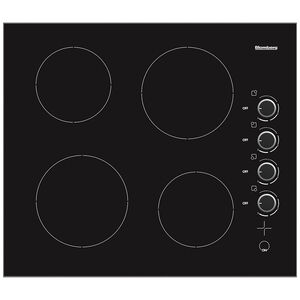 Blomberg 24 in. 4-Burner Electric Cooktop with Touch Controls - Black, , hires