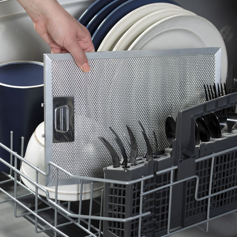 GE 36 in. Convertible Chimney Style Range Hood with 350 CFM, 4 Fan Speeds & 2 LED Lights - Stainless Steel, , hires