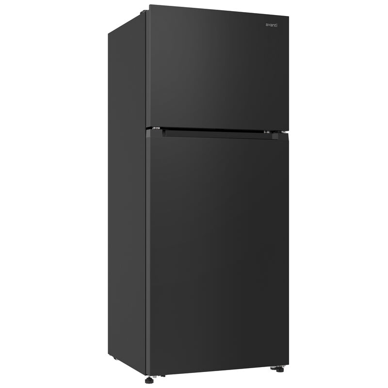 Avanti 28 in. 14.6 cu. ft. Counter Depth Garage-Ready Top Freezer Refrigerator - Black, Black, hires