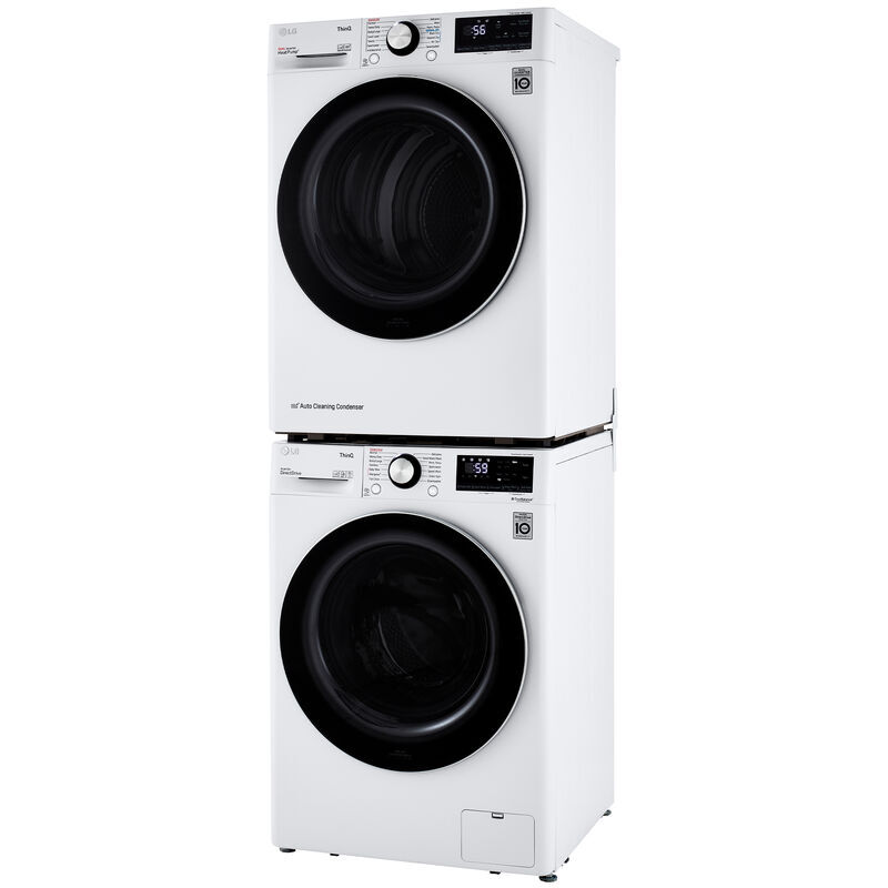 LG 24 in. 4.2 cu. ft. Smart Stackable Ventless Electric Dryer with