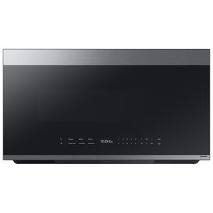 Samsung Bespoke 30 in. 2.1 cu. ft. Over-the-Range Smart Microwave with 10 Power Levels, 400 CFM & Sensor Cooking Controls - Stainless Steel, Stainless Steel, hires