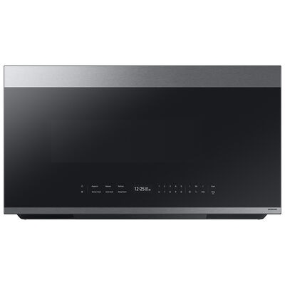Samsung Bespoke 30 in. 2.1 cu. ft. Over-the-Range Smart Microwave with 10 Power Levels, 400 CFM & Sensor Cooking Controls - Stainless Steel | ME21DG6700SR