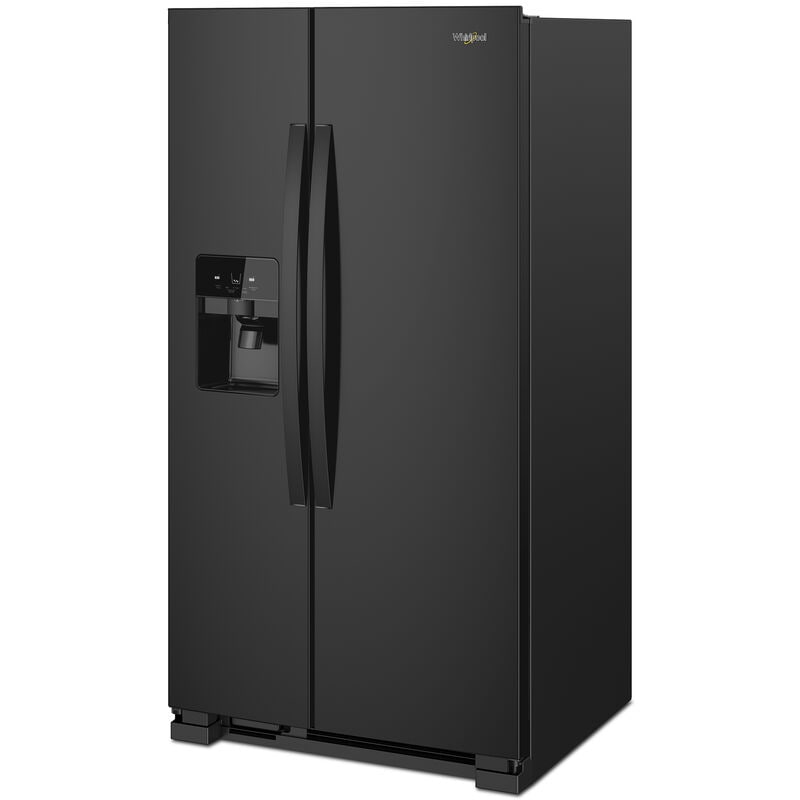 Whirlpool 36 in. 24.5 cu. ft. Side by Side Refrigerator with Ice & Water Dispenser - Black, Black, hires