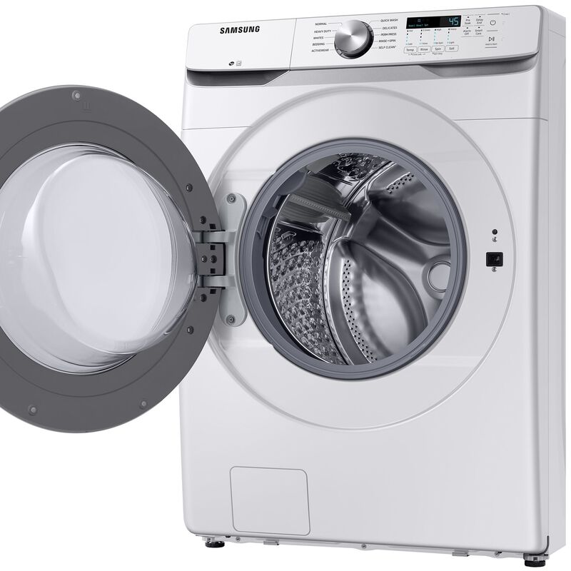 Samsung 27 in. 4.5 cu. ft. Smart Stackable Front Load Washer with 10 Wash Programs, 6 Wash Options & Self Clean - White, White, hires