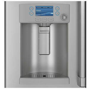 Cafe 36 in. 22.1 cu. ft. Smart Counter Depth French Door Refrigerator with Ice & Water Dispenser - Stainless Steel, Stainless Steel, hires