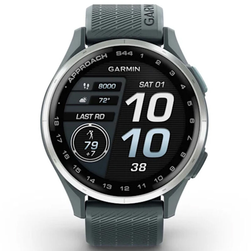 Garmin Approach S44 GPS Golf Watch, Silver with Twilight Band