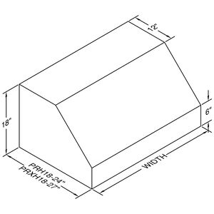 Vent-A-Hood 36 in. Ducted Canopy Pro Style Style Range Hood with 4 Fan Speeds & 2 LED Lights - Stainless Steel, , hires