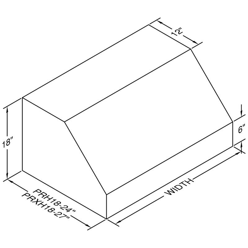Vent-A-Hood 36 in. Ducted Canopy Pro Style Style Range Hood with 4 Fan Speeds & 2 LED Lights - Stainless Steel, , hires