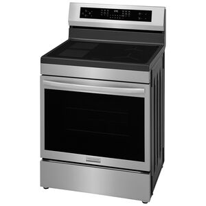 Frigidaire Gallery 30 in. 5.3 cu. ft. Air-Fry True European Convection Steam Electric Range with 4 Induction Burners - Stainless Steel, , hires