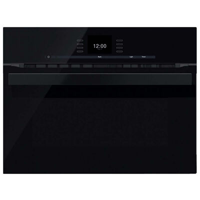 Miele PureLine Series 24 in. 1.5 cu. ft. Electric Wall Oven with Standard Convection - Obsidian Black | H6600BMOBSW