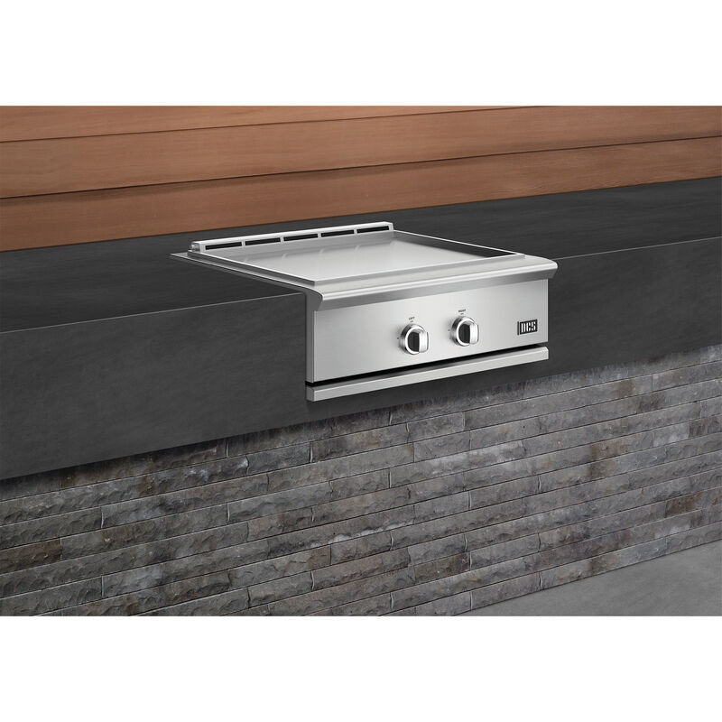 DCS Series 9 30 in. 2-Burner Built-In Natural Gas Flat Top Griddle with 500 sq. in. Cooking Surface - Stainless Steel, , hires