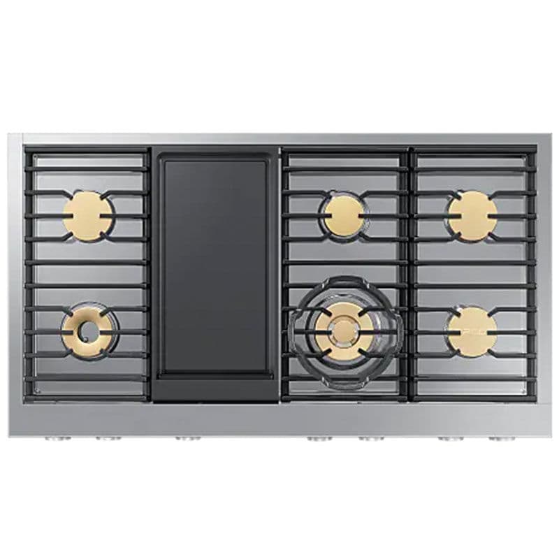 Dacor 48 in. 6-Burner Smart Natural Gas Rangetop with Griddle, Simmer Burner & Power Burner - Stainless Steel, , hires