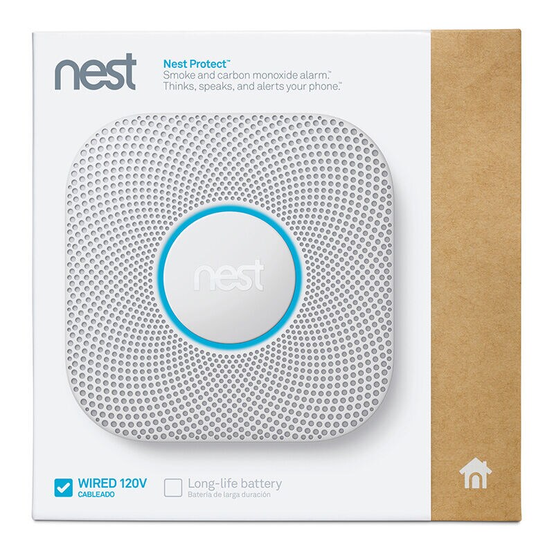 Google Nest Protect Wired Smoke And Carbon Monoxide Detector White P C Richard Son