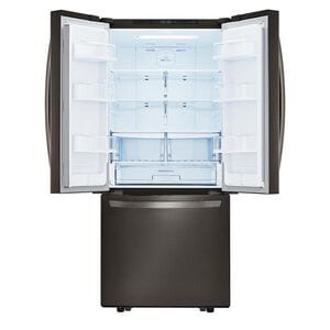 LG 30 in. 21.8 cu. ft. French Door Refrigerator with Ice Maker - Black Stainless, Black Stainless, hires