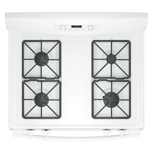 GE 30 in. 5.0 cu. ft. Oven Freestanding Gas Range with 4 Sealed Burners - White, White, hires