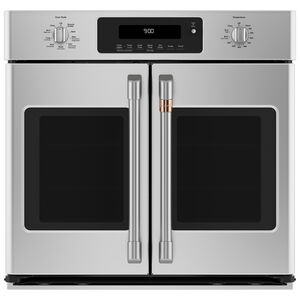 Cafe Handle Kit for French Door Wall Ovens - Brushed Stainless, , hires