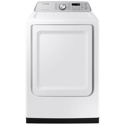 Samsung 27 in. 7.4 cu. ft. Smart Electric Dryer with Sanitize Cycle & Sensor Dry - White | DVE47CG3500W