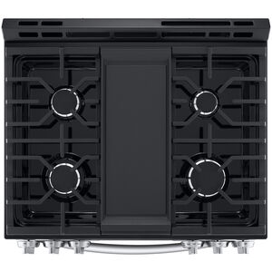 LG 30 in. 5.8 cu. ft. Smart Air Fry Convection Oven Slide-In Gas Range with 5 Sealed Burners & Griddle - PrintProof Stainless Steel, PrintProof Stainless Steel, hires