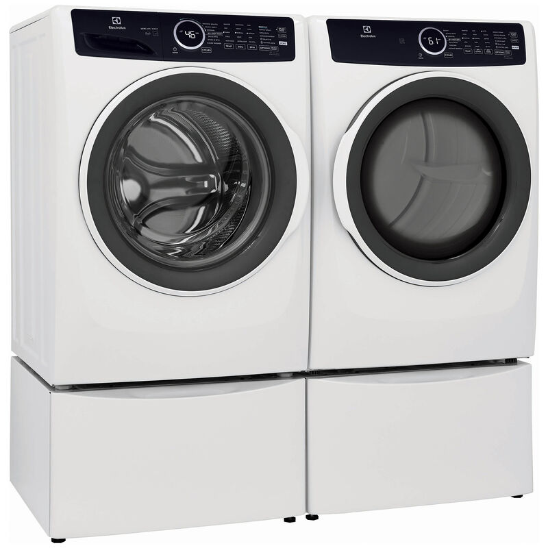 Electrolux 400 Series 27 in. 8.0 cu. ft. Stackable Electric Dryer with 7 Dry Programs, 6 Dry Options, Sanitize Cycle & Wrinkle Care - White, White, hires