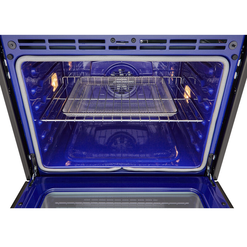 LG 30 in. 6.4 cu. ft. Electric Smart Oven/Microwave Combo Wall Oven with Standard Convection & Self Clean - PrintProof Black Stainless Steel, , hires