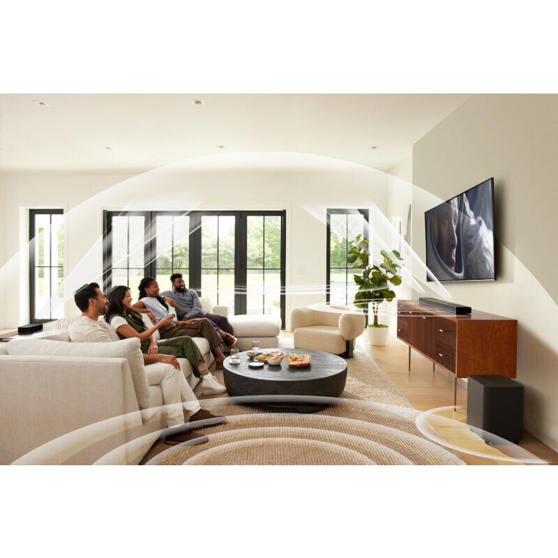 JBL 11.1.4 Channel Dolby Atmos Bluetooth & Wi-Fi Soundbar with Wireless Detachable Rear Speakers & Subwoofer - Black, , hires