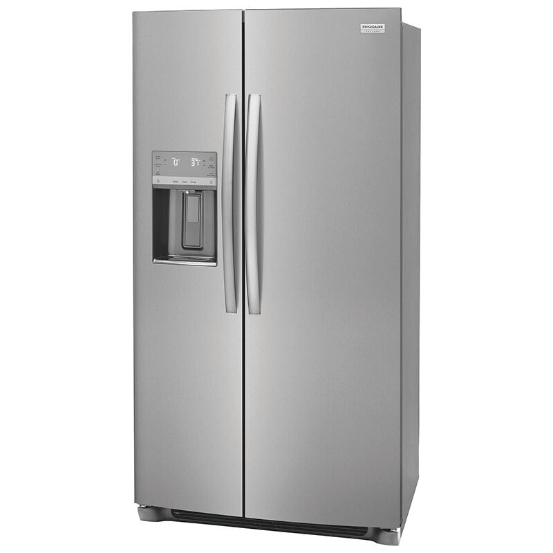 Frigidaire Gallery 36 in. 25.6 cu. ft. Side by Side Refrigerator with Ice & Water Dispenser - Stainless Steel, Stainless Steel, hires