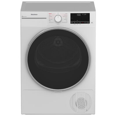 Blomberg 24 in. 4.5 cu. ft. Ventless Electric Dryer with 16 Dryer Programs, 15 Drying Options, Sanitize Cycle & Wrinkle Care - White | DHP24404W