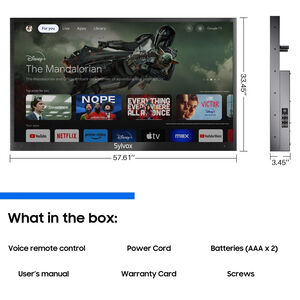 Sylvox - Deck Pro 3.0 65" Class Partial Sun 4K UHD LED Smart Google Outdoor TV, , hires