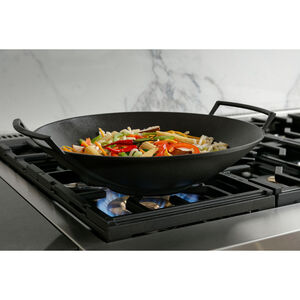 Monogram Statement Series 36 in. 5.7 cu. ft. Smart Air Fry True European Convection Dual Fuel Range with 4 Sealed Burners & Griddle - Stainless Steel, , hires