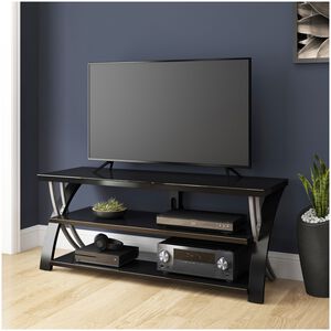 Living Style 54 in. TV Stand - Black, , hires