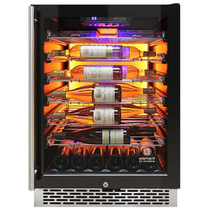Vinotemp 24 in. Compact Built-In/Freestanding 5.3 cu. ft. Wine Cooler with 41 Bottle Capacity, Single Temperature Zone & Digital Control - Black, , hires