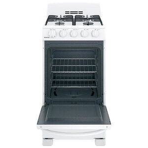 Hotpoint 20 in. 2.3 cu. ft. Oven Freestanding Gas Range with 4 Sealed Burners - White, , hires