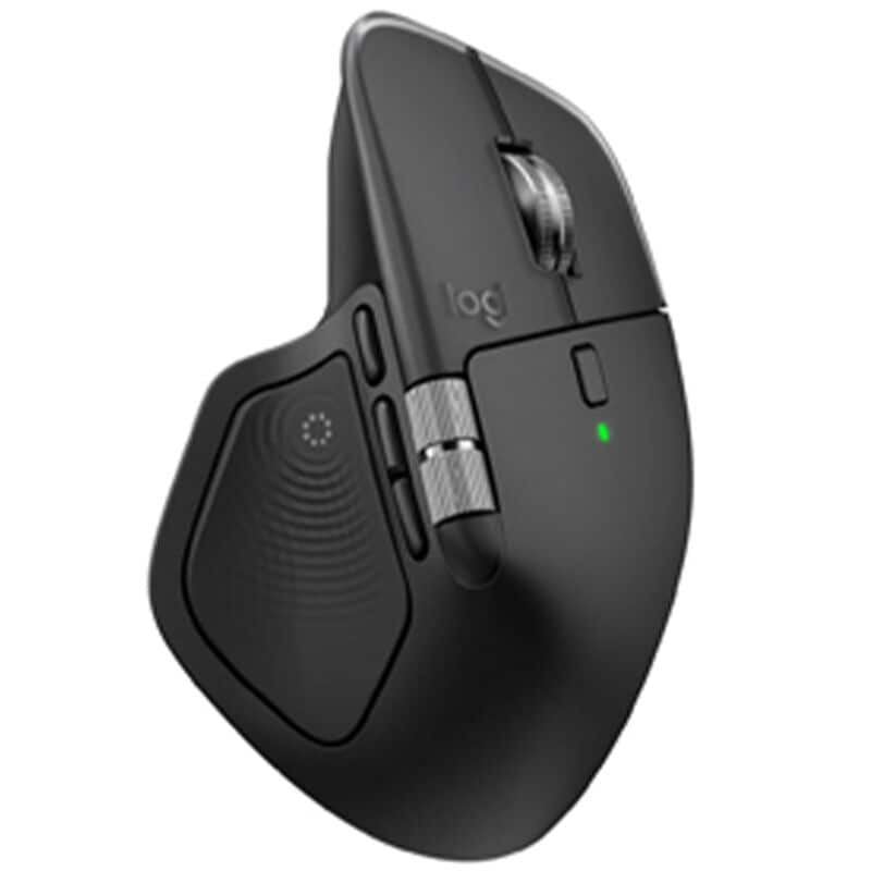 Logitech MX Master 4 Wireless Ergonomic Bluetooth & USB Mouse Wireless Mouse - Black, , hires
