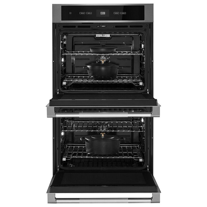 JennAir Rise 30" 10.0 Cu. Ft. Electric Double Wall Oven with Standard Convection & Self Clean - Stainless Steel, , hires