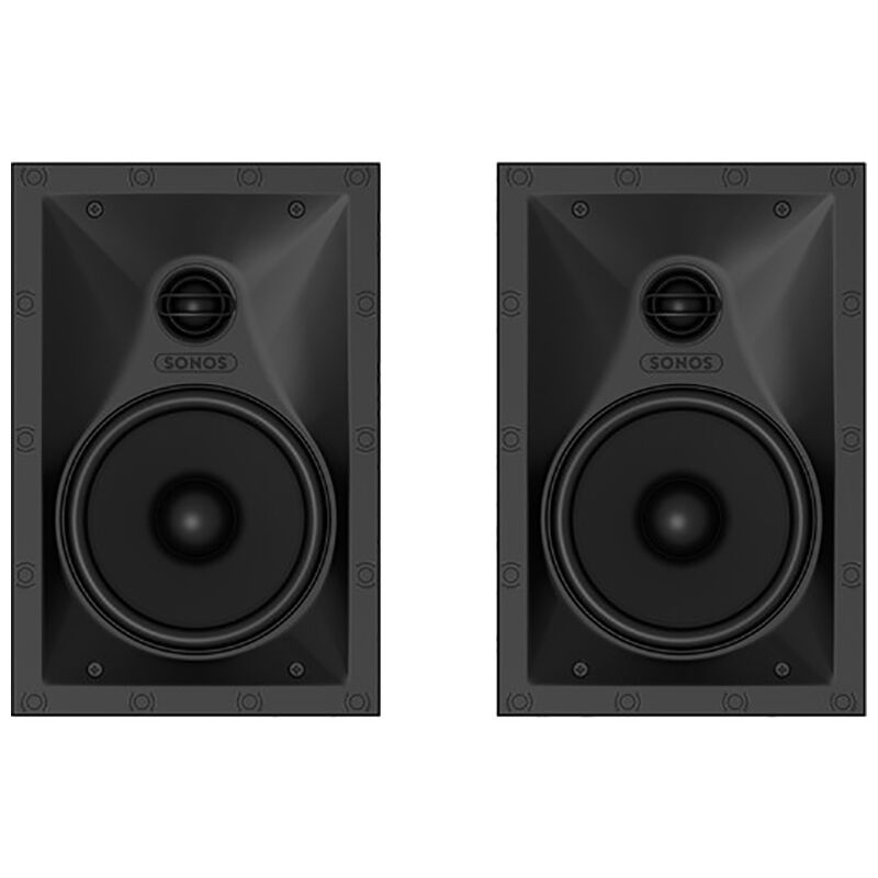 Sonos Architectural 6-1/2" Passive 2-Way In-Wall Speakers (Set) - White, , hires